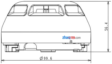 FDO181点型光电感烟火灾探测器的外形尺寸